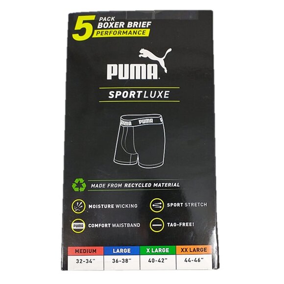 Puma Men's Boxer Brief 5-Pack - Picture 3 of 6